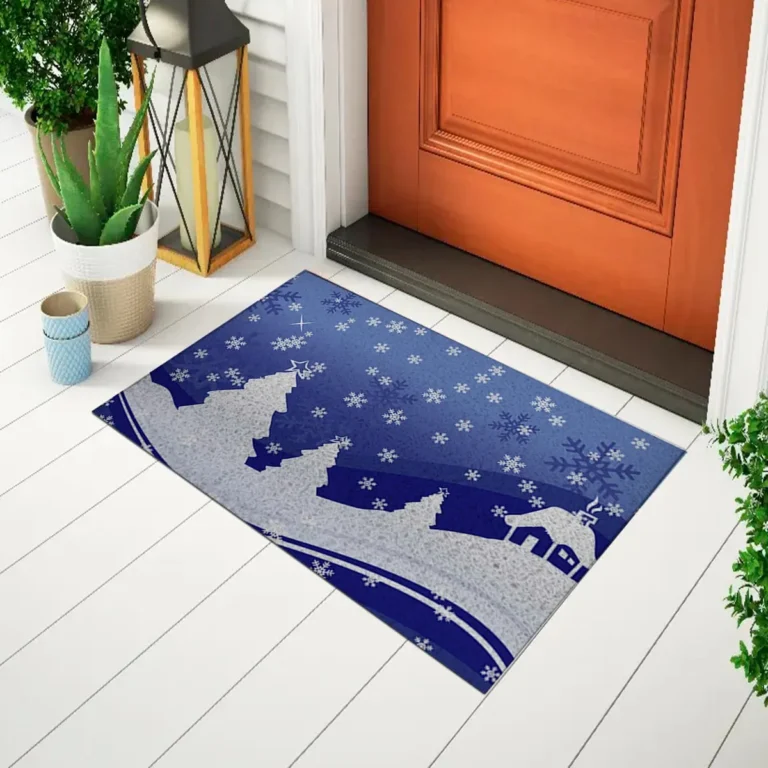Capacho Natal – Papai Noel Azul