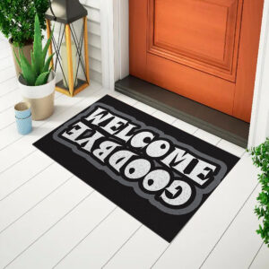 Capacho Frase - Welcome Goodbye