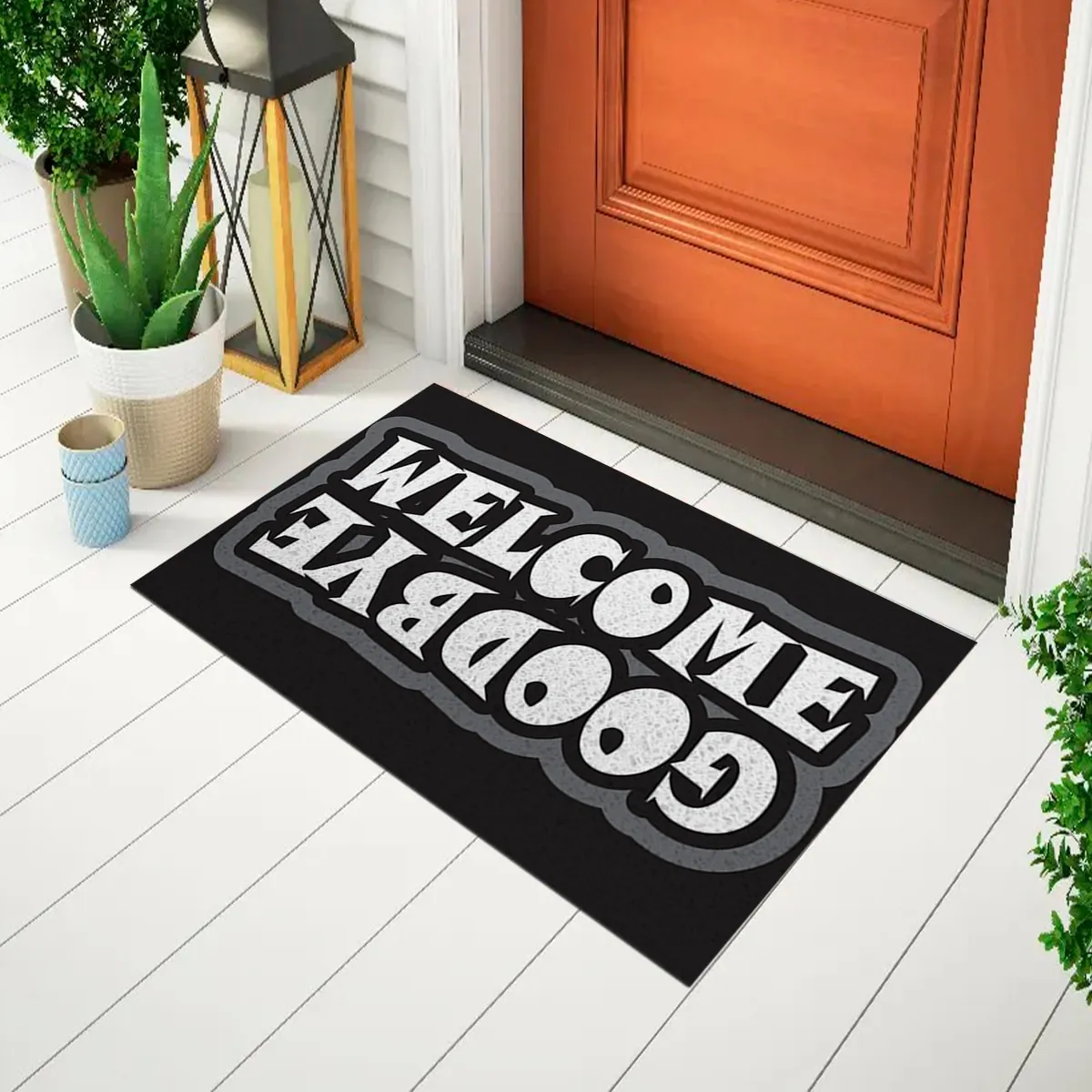 Capacho Frase – Welcome Goodbye