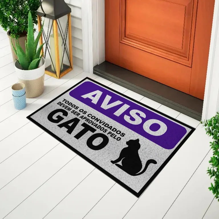 Capacho Pet – Gato Aviso