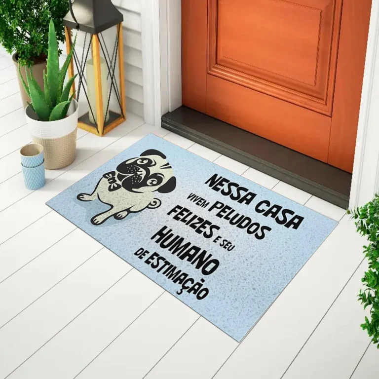Capacho Pet – Nesta Casa Vivem Peludos Felizes Cão I