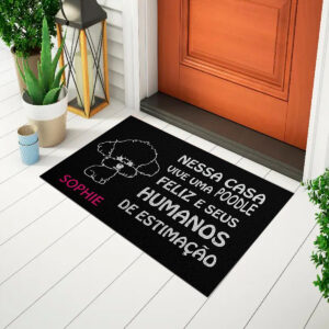 Capacho Pet - Nessa Casa Vive Uma Poodle Personalize