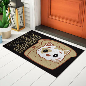 Tapete Para Porta Divertido Tapete Capacho Nesta Casa Gato Ca794