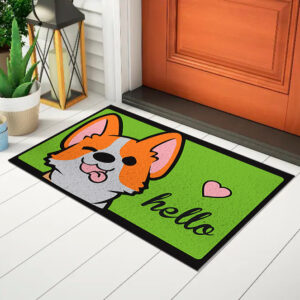 Capacho Tapete Para Porta Divertido Tapete Hello Cachorro Ca796
