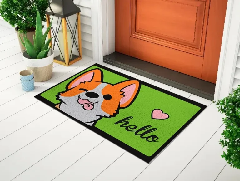 Capacho Tapete Para Porta Divertido Tapete Hello Cachorro Ca796