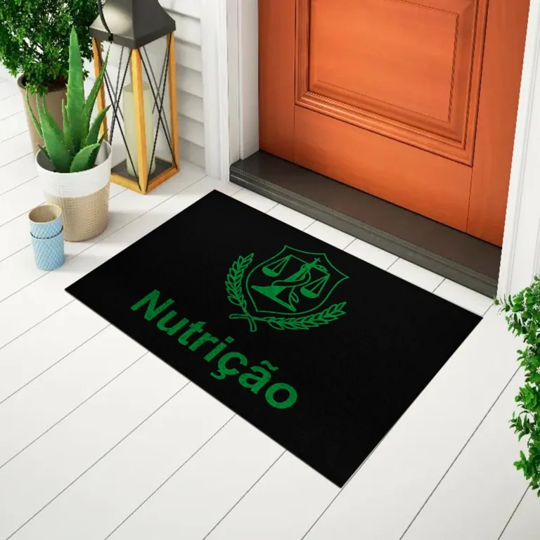 Tapete De Porta Capacho Divertido Nutrição