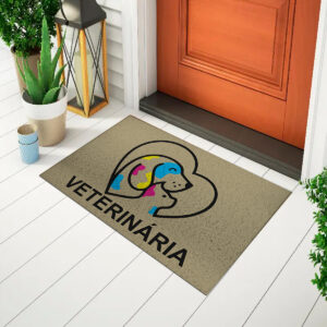 Tapete De Porta Capacho Divertido Veterianária