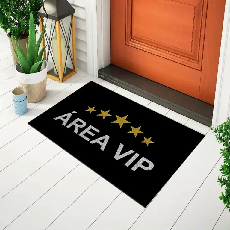 Tapete De Porta Capacho Divertido Área Vip