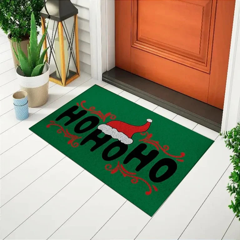 Tapete De Porta Capacho Divertido Ho Ho Ho Chapéu