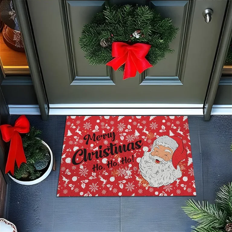 Tapete De Porta Capacho Divertido Merry Christmas HO HO HO