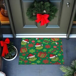 Tapete De Porta Capacho Divertido Grinch Family