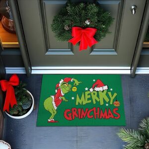 Tapete De Porta Capacho Divertido Merry Grinchmas