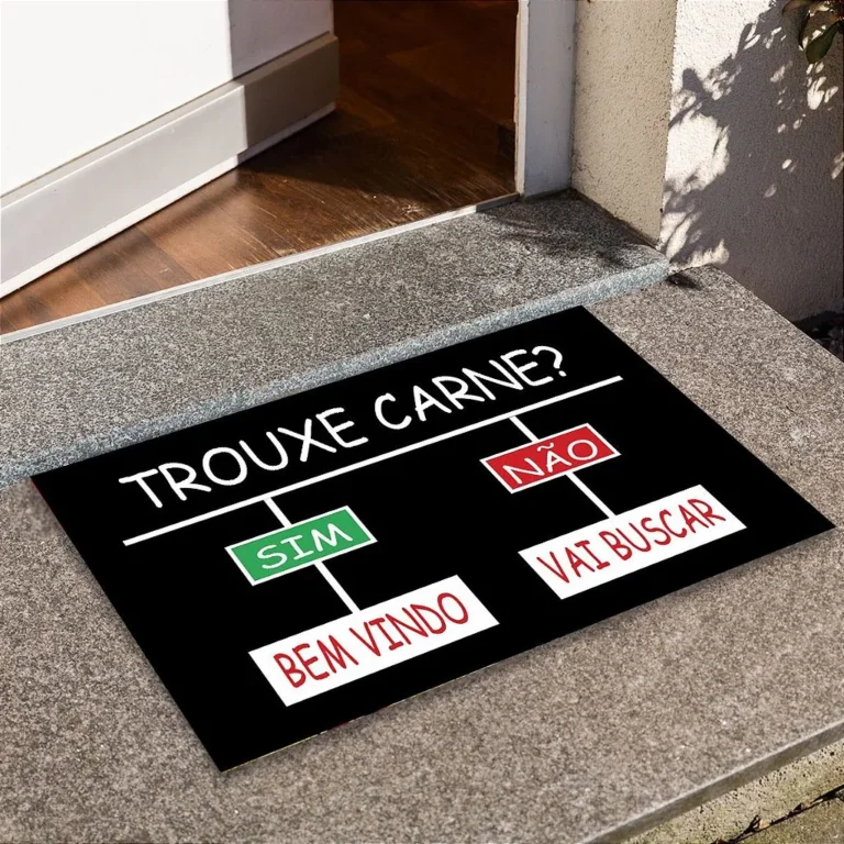 Tapete De Porta Capacho Frase
