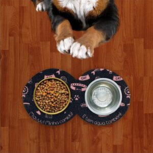 Comedouro Pet Cadê Minha Comida Coleira