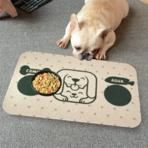 Comedouro Catdog Bege Com Verde Musgo