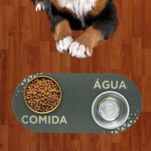 Comedouro Água e Comida Verde Mugso