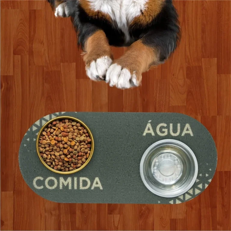 Tapete Capacho Jogo Americano para Comedouro e Bebedouro Verde Mugso