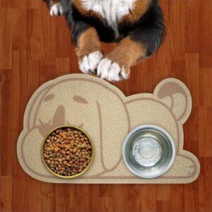 Comedouro SleepDog Bege Com Ouro