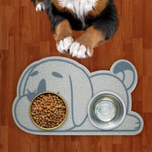 Comedouro SleepDog Cinza Com Azul Royal