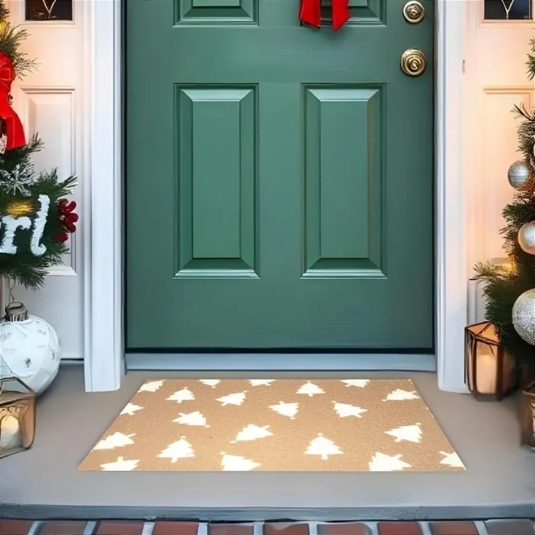 Tapete De Porta Capacho Divertido Minimalista Arvore De Natal