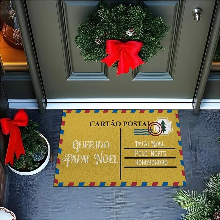 Tapete De Porta Divertido Cartão Postal Para o Polo Norte