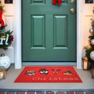 Tapete De Porta Divertido Merry Christimas Minimalista