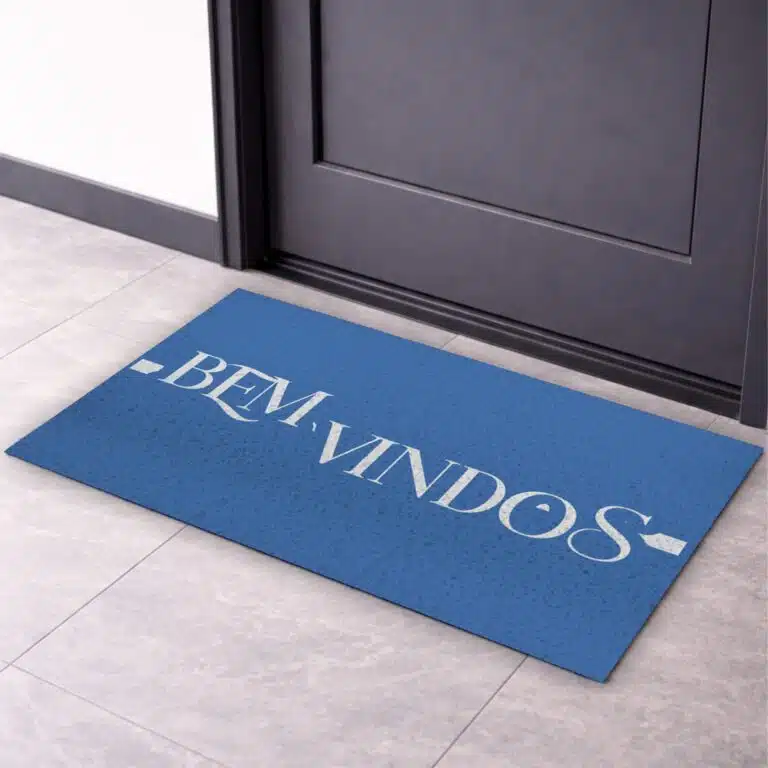 Capacho para porta Bem Vindos