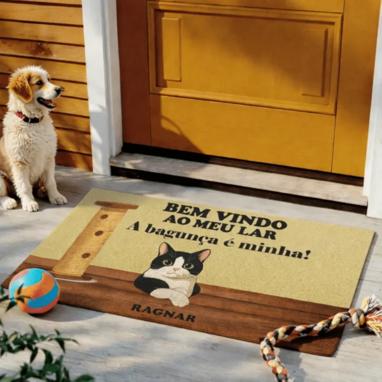 Capacho Personalizado com seu Pet em Cartoon