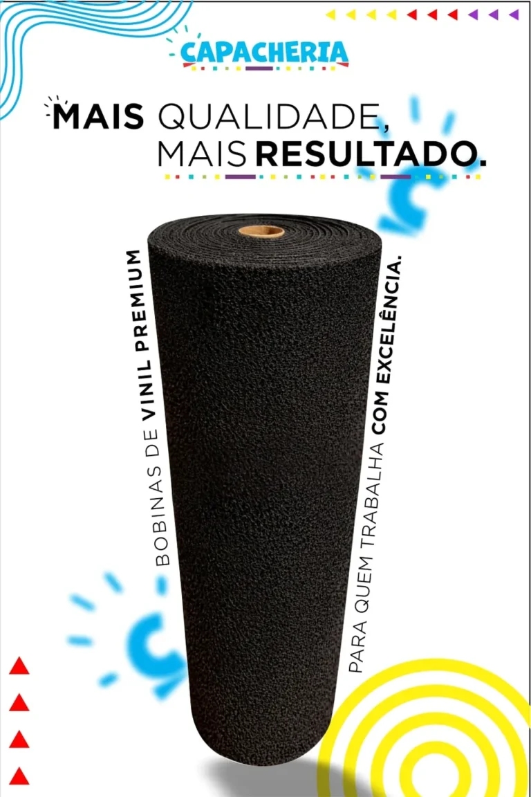 Bobina de Capacho Vinil Preto