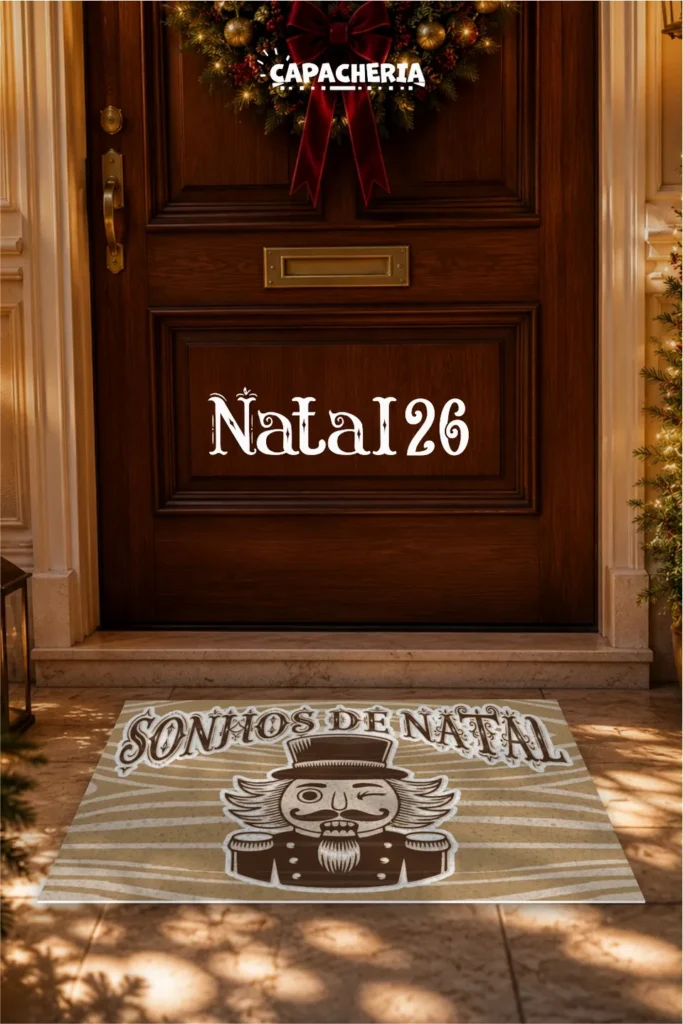 tapete capacho natal sonhos de natal quebra-nozes