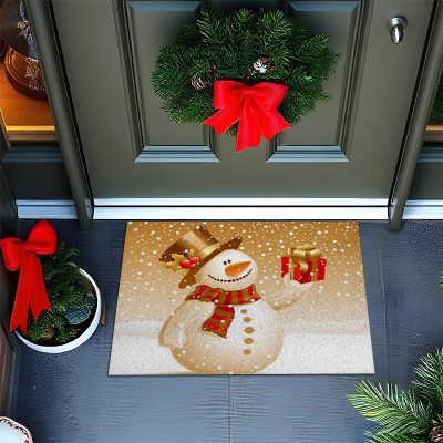 000295 - ELK65FRCQ - BONECO DE NEVE DOURADO Mockup
