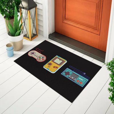 20CA010067 - Tapete De Porta Capacho Divertido Controles Vídeo Game Mockup