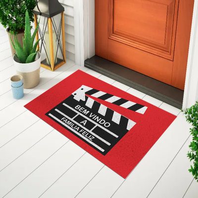 20CA010075 -Tapete De Porta Capacho Divertido Bem Vindo a Família Feliz Mockup