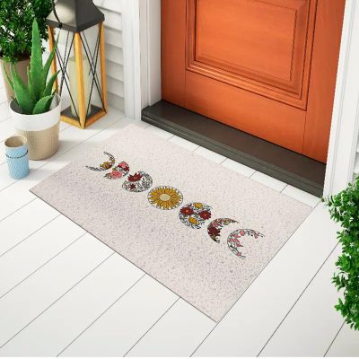 20CA010107 -Tapete De Porta Capacho Divertido Fases Da Lua Mockup