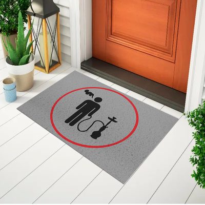 20CA010117 - Tapete De Porta Capacho Divertido Narguile - mockup