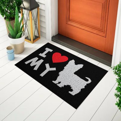 20CA010134 Tapete De Porta Capacho Divertido I My Dog Mockup