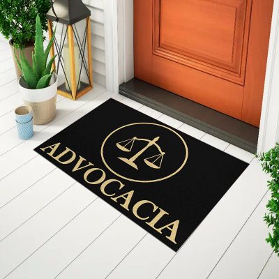 20CA010144 Tapete De Porta Capacho Divertido Advocacia Mockup