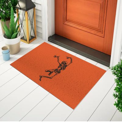 20CA010152 - Tapete De Porta Capacho Divertido Caveira Dançando Mockup