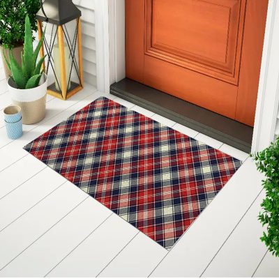 20CA010197 - Tapete De Porta Capacho Divertido Listras Vintage Mockup