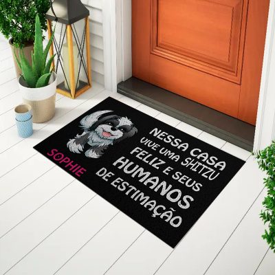 20CA010208 - Tapete De Porta Capacho Divertido shih-tzu Mockup