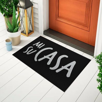 20CA010212 - Tapete De Porta Capacho Divertido Mi Casa Su Casa - mockup