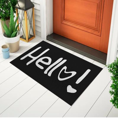 20CA010221 Tapete De Porta Capacho Divertido Hello mockup