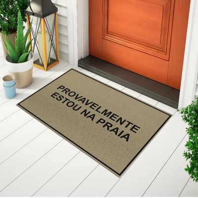 20CA010227 - Tapete De Porta Capacho Divertido Provavelmente estou Na Praia Mockup
