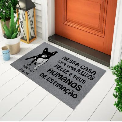 22CA010855 -- Nesta Casa Vive Uma Buldogue Preto branco