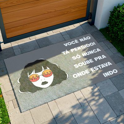 25CA011246 - Tapete De Porta Capacho desmotivacional você não tá perdido! Só nunca soube para onde estava indo C