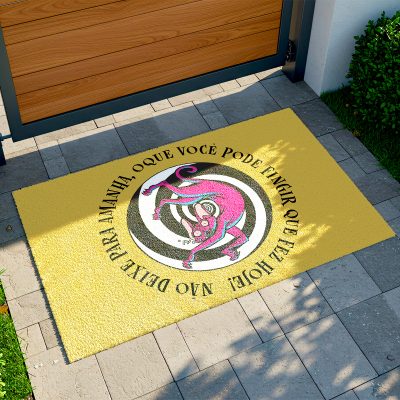 25CA011252 - Tapete De Porta Capacho desmotivacional não deixe para amanha, oque você pode fingir que fez hoje! C - Copia